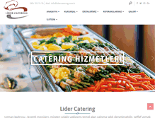 Tablet Screenshot of lidercatering.com.tr